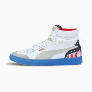 Puma Ralph Sampson Mid 4th of July Women's Sneakers White / Red | PM029DHY