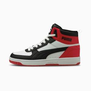 Puma Rebound JOY Men's Sneakers White Black Red | PM572FEC