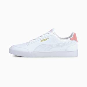Puma Shuffle Women's Sneakers White / Pink / Gold | PM820ZIR